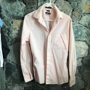 Marquis Signature Men’s Slim Fit Dress Shirt Peach or light orange size15-  15.5
